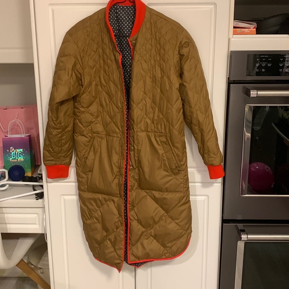 THE GREAT. Reversible long bomber